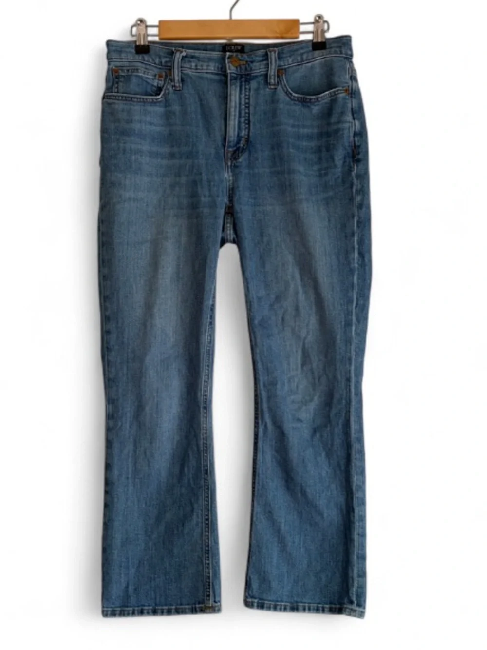 J. Crew Women's Mid Rise Flare Crop Jeans Size 28